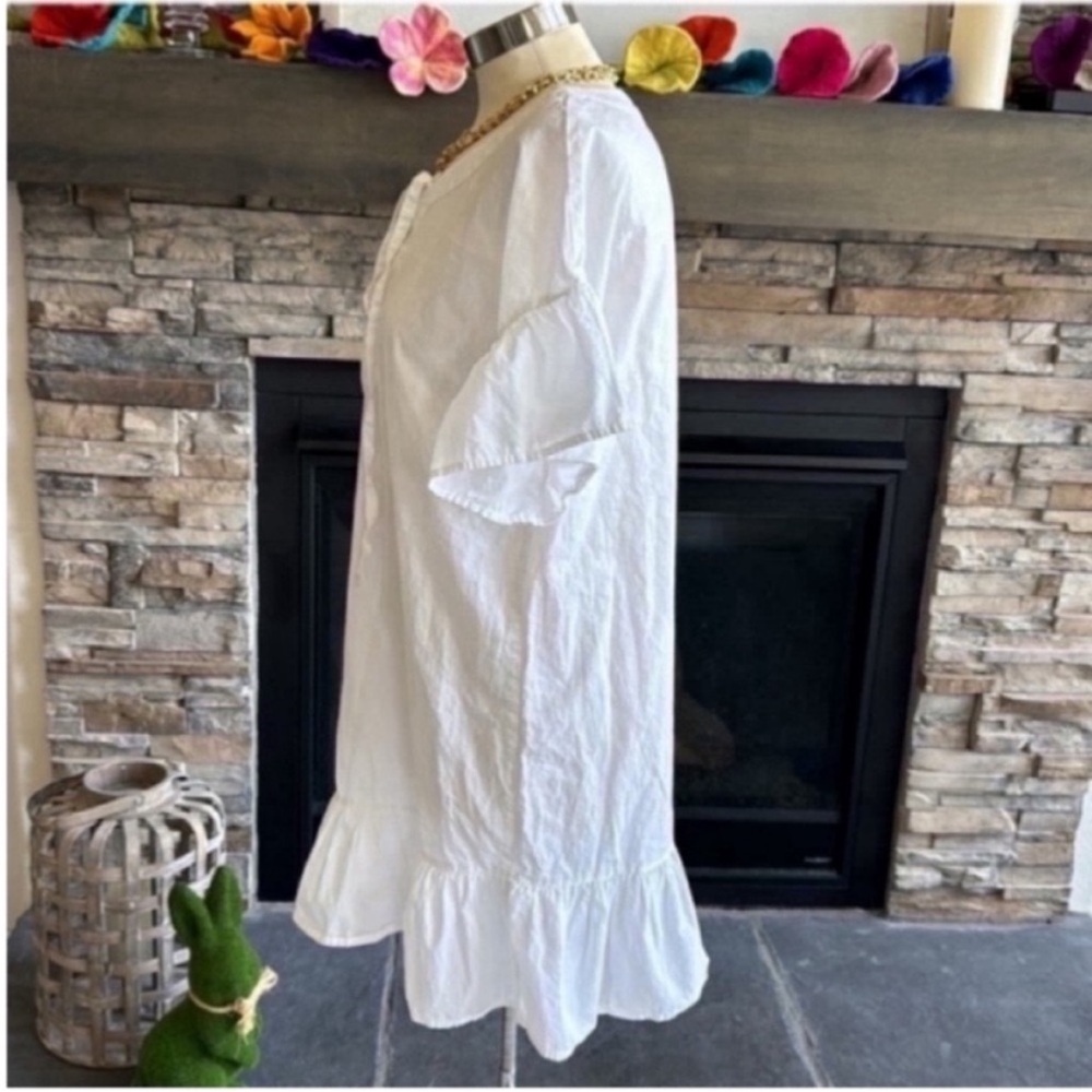 Lucky Brand White Tiered Resort Mini Dress - Picture 7 of 11